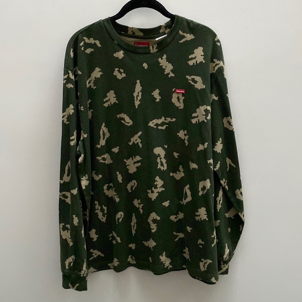 Supreme long sleeve digital camo long sleeve shirt